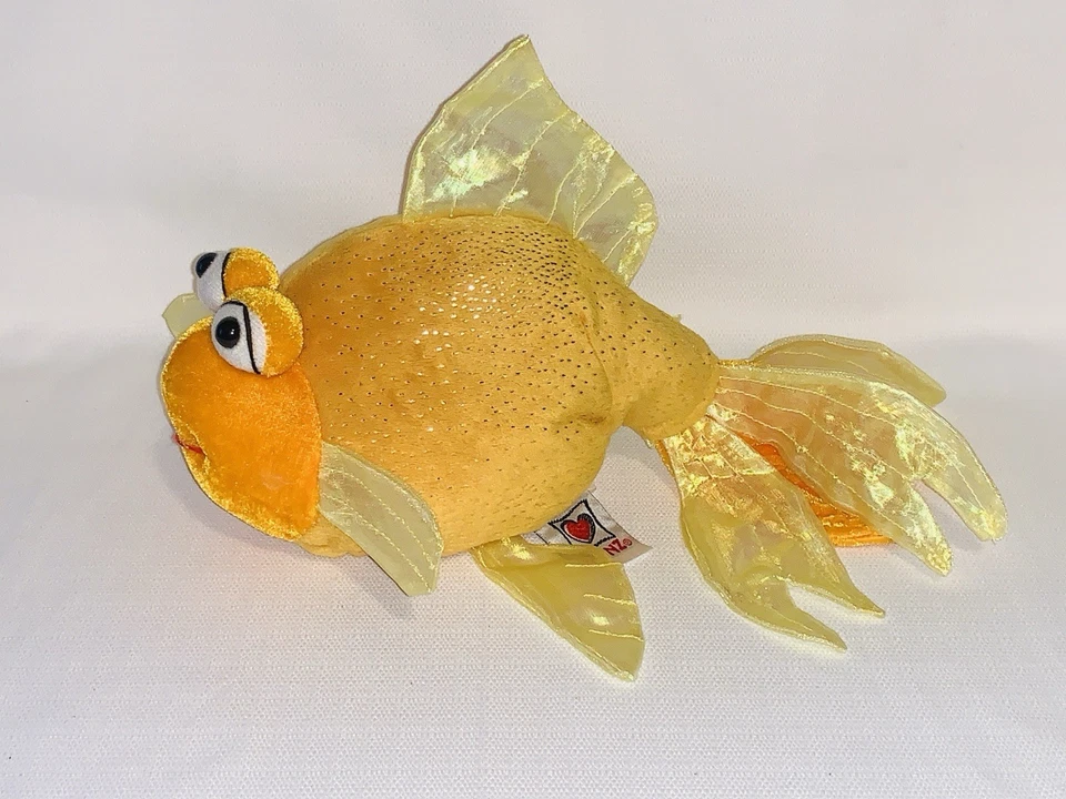 Webkinz Fantail Goldfish Ganz Stuffed Animal Plush HM218 12” Long - Image 2 of 4
