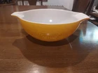 PYREX Orange Yellow Daisy Sunflower 444 Cinderella Mixing Bowl 4 Quart