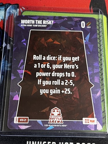 2025 Bo Jackson Battle Arena Alpha Blast Play WORTH THE RISK HTD-21 Home Team D