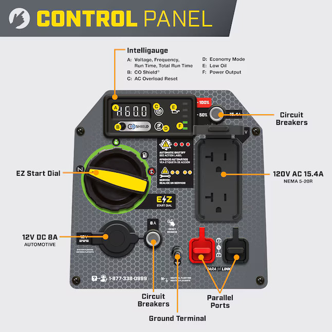 Champion Power Equipment CO Shield Ultralight Quiet Technology 2500 -Watt Single alternate view 5
