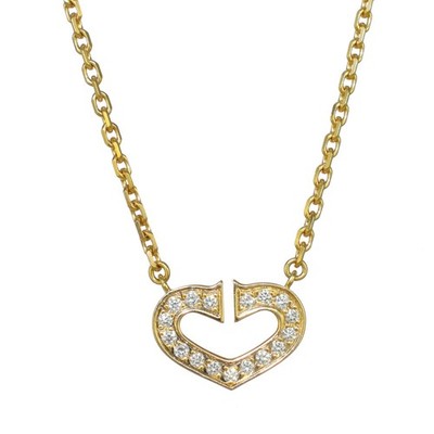 Cartier C Herz Collier Diamant 750YG P0065920