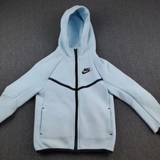 Nike Tech Fleece Hoodie Sweatshirt Zip Up Kids Blue Size Medium 5-6 YRS