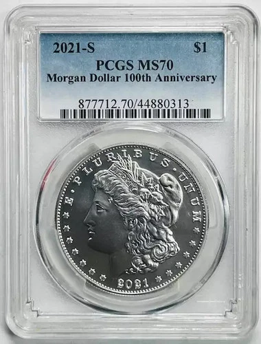 2021 S Modern Morgan Dollar PCGS MS-70 100th anniversary