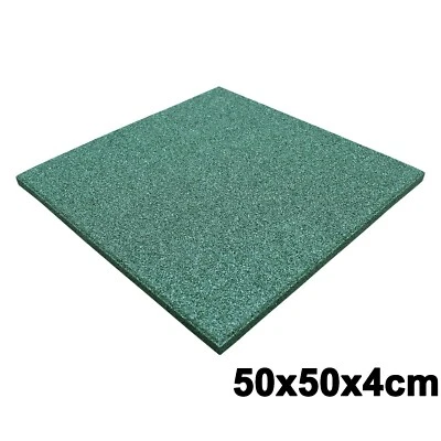 GS40 Fallschutzmatten Grün Schaukel Garten Pool Rutsche Kinder Gummiplatten