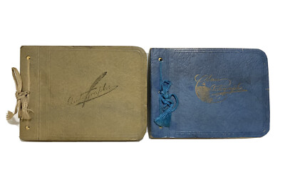 Lot of 2 Vintage 1920s Autograph Book Portland Oregon Creston School Memories
