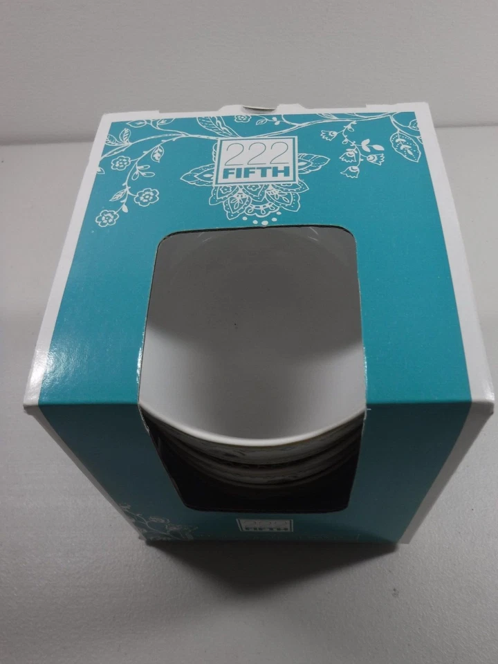 Juego de 4 cuencos de sopa de cereal de porcelana fina de jardín de pavo real 222 nuevos en caja Foto 4 de 4