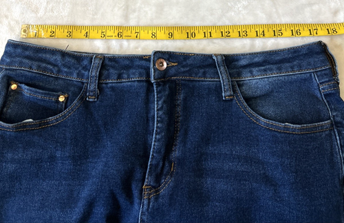 !iT Jeans Boot Cut Women’s Holly High Rise Curvy Sz 16 Dark Wash Western Boho - Picture 4 of 9