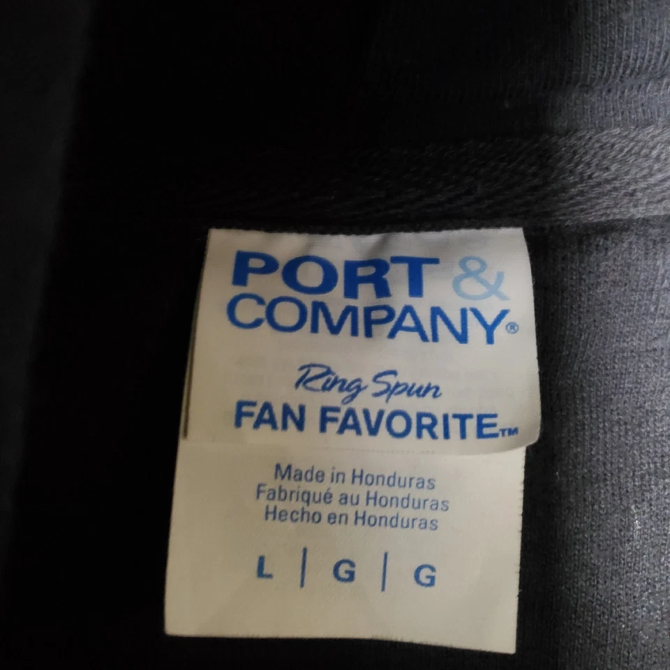 Толстовка с капюшоном Port & Company размер Large кольцо закрученный черный Fifty State 50 State Club - Изображение 2 из 4