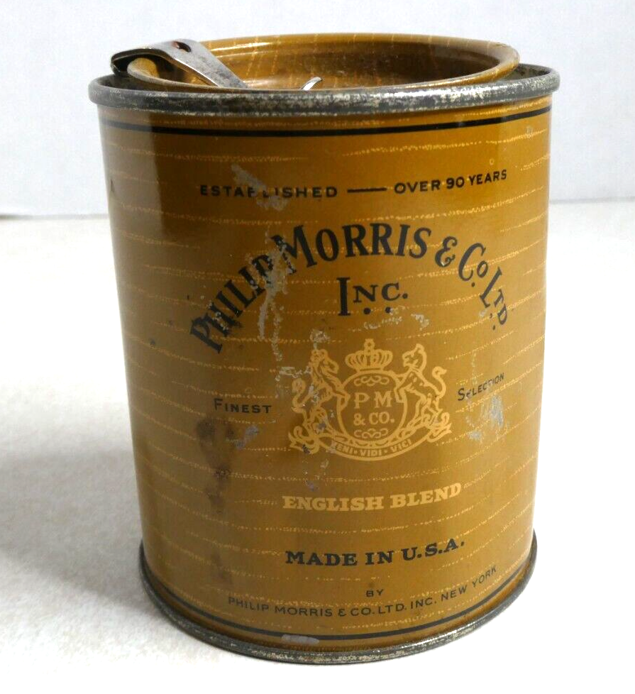Vintage Phillip Morris English Blend Cigarette Humidorpac Litho