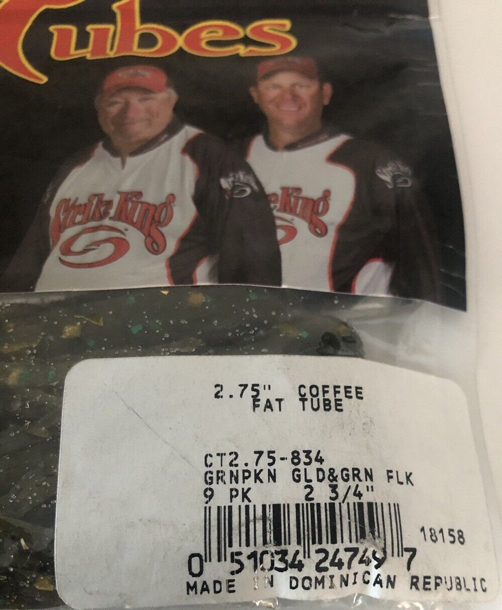 Strike King CT2.75-834 Coffee Flip N Tube FAT TUBEBait 2.75"-1ea 9pk-NEW-SHIP24H - Image 4