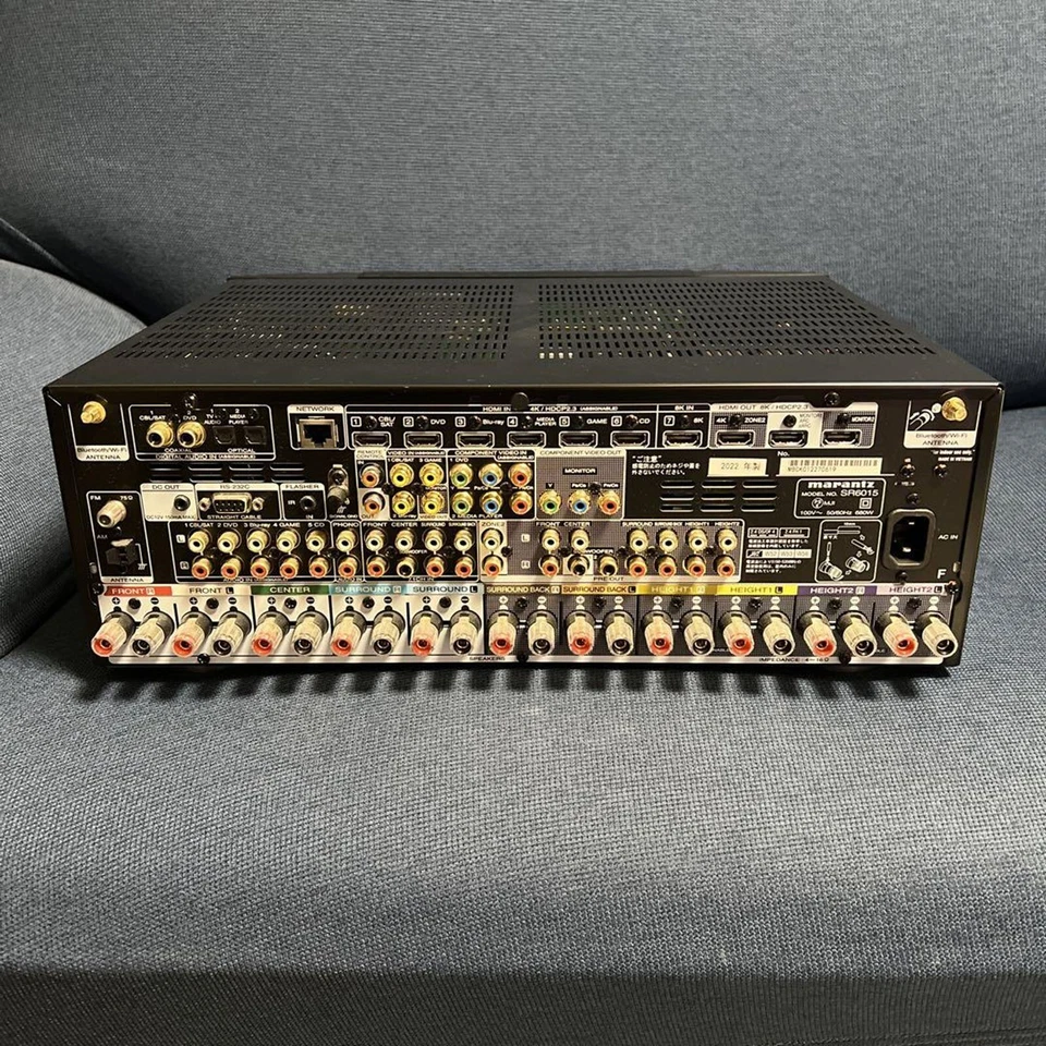 Marantz SR6015 9.2 Channel 8K AV Receiver 3D Audio HEOS Wireless Japan Used - Image 4 of 4