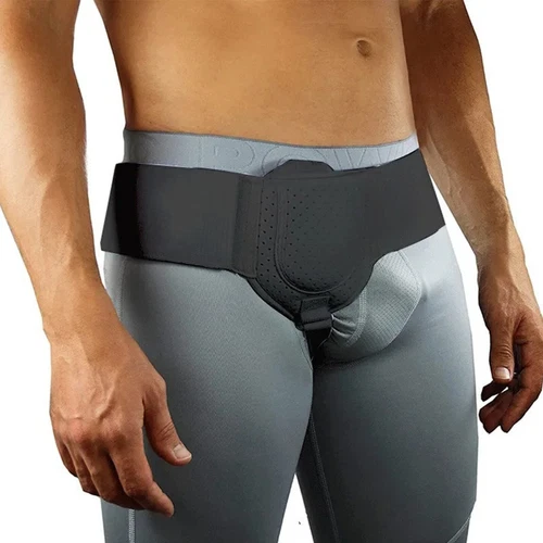 Unisex Leistenbruch Stützgürtel Doppelleistenbruch Schmerzlinderung Traversenbandage - Bild 17 von 27