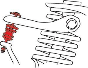 SPC Performance para 95-99 Mitsubishi Eclipse/95-98 Eagle Talon parte superior ajustable Foto 2 de 3