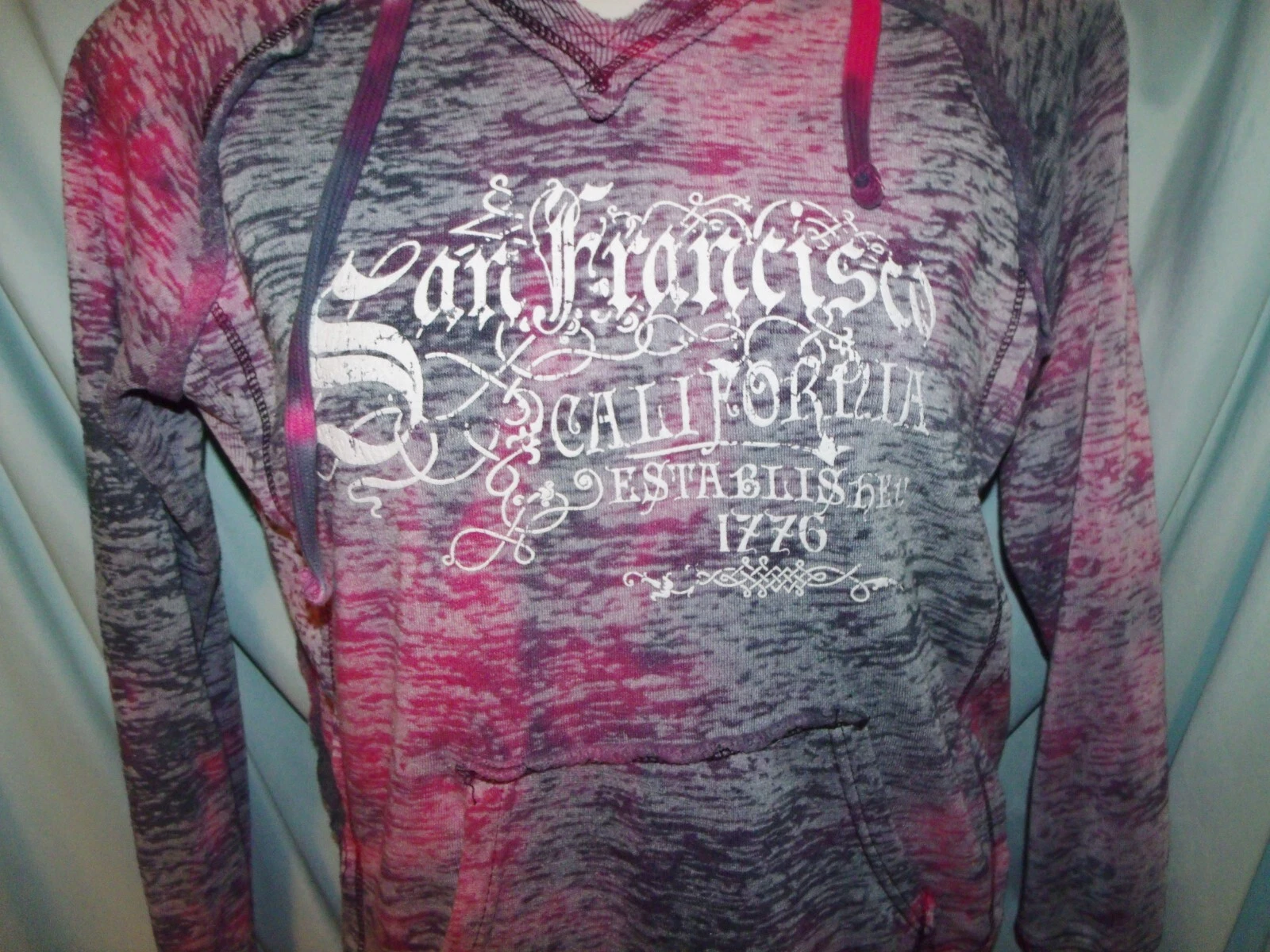 VETEMENTS Felpa con cappuccio MV Sport multicolore San Francisco LS taglia L