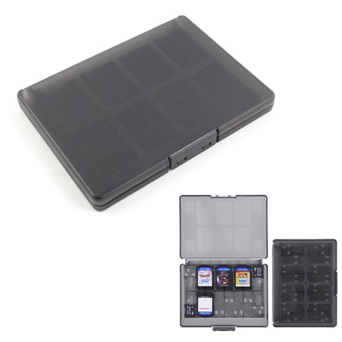 Boîte De Rangement Noire Transparente Pour PS Vita - Contient 6 Jeux + 2 Cartes Mémoire, Neuf
