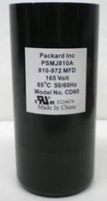 Packard PSMJ810A Motor Start Capacitor 810-972 MFD UF / 165 VAC