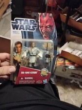 Star Wars CW12 OBI-WAN KENOBI Clone wars Action Figure 2011 Grappling Hook Rare