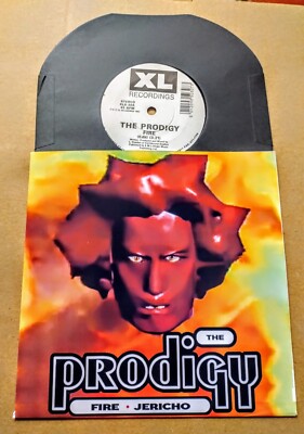 PRODIGY FIRE / JERICHO 7'' UK 45 VINYL  SINGLE WITH FREE CUSTOM PICTURE SLEEVE