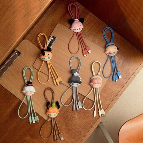 POP MART DIMOO WORLD x DISNEY Series-2 in 1 Charging Cable Blind Box - Picture 2 of 6
