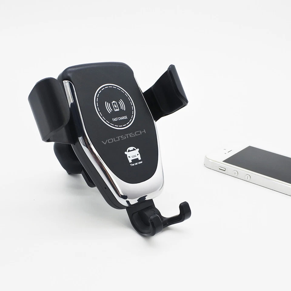 Car Mount Qi Wireless Charger Air Vent Phone Holder Fast Charging For Cellphones - Image 3 of 4