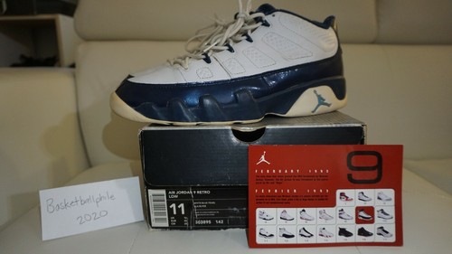 Jordan 9 Retro Low Blue Pearl 2002 Size 