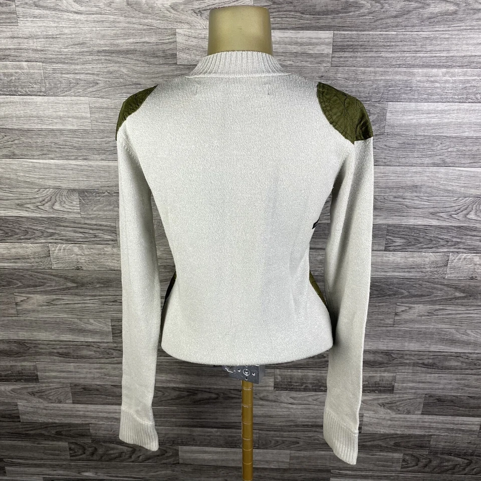 VOLCOM Spiders Crewneck Pullover Grey Knit Sweater Boy's Size Large - Image 3 of 4