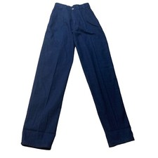 Vtg LEVI'S Sz 9 Denim Jeans High Waist NOS Dark Cotton 1977 USA Deadstock Retro