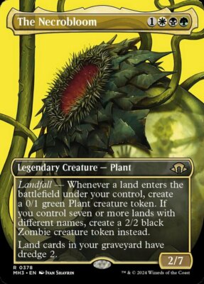 1x The Necrobloom ~~ Borderless NM-Mint, English Modern Horizons 3 