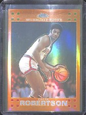 2007-08 Topps Chrome Orange Refractor #79 Oscar Robertson No 195 of 199