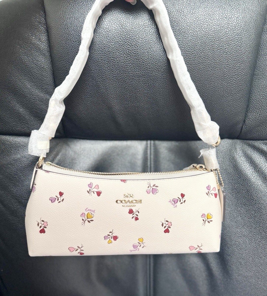 NWT Coach Charlotte Shoulder Bag With Heart Print CX581 | eBay