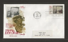 1971 US 8c John Sloan FDC Famous American Artist Scott #1433 Wake Of The Ferry