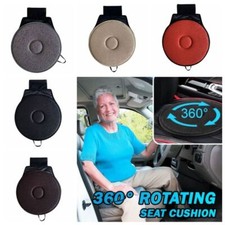 360° Degree Car Rotating Seat Cushion Chair Swivel Mobility Aid Pad Home Office
