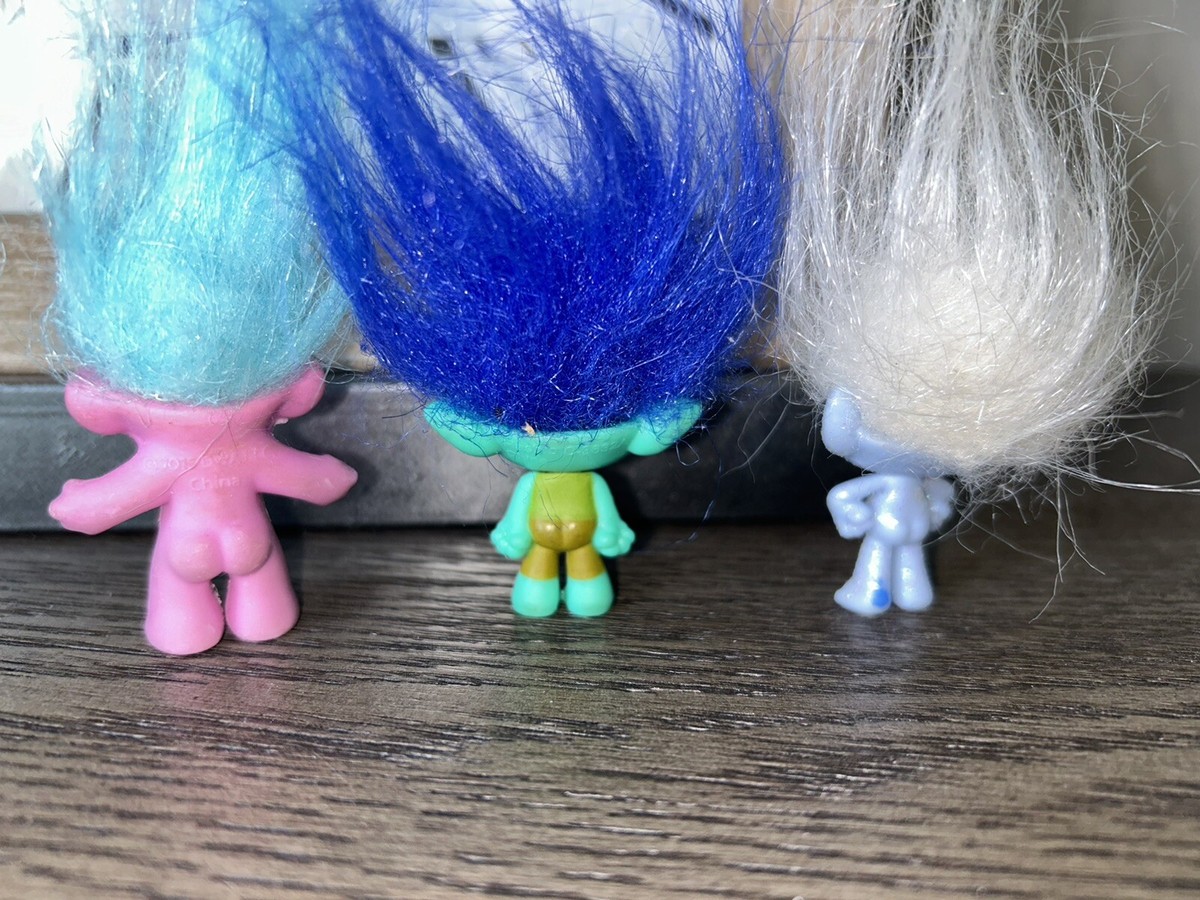 Trolls ドール Dreamworks Hasbro 2015 Mini Trolls Toy Figures Lot Of 3