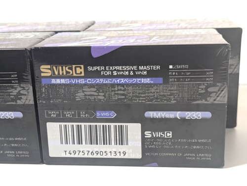 【Lot SCELLÉ de 36】Victor (JVC ) S-VHS-C 20 30min Caméscope Cassette Vidéo - Photo 11 sur 17