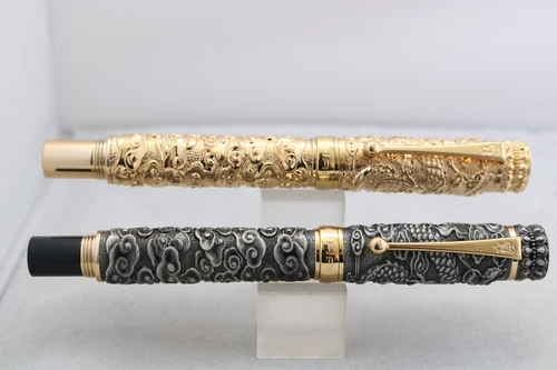 Jinhao Dragon Totem & Cloud Medium Fountain Pen, 2 Finishes, UK Seller