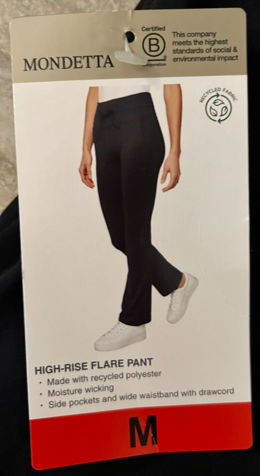 Mondetta Ladies' Womens' HighRise Flare Pants Leggings Black Size