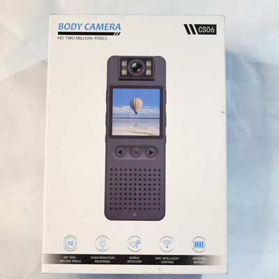 Body Camera HD Motion Video Camcorder Mini Camera DVR IR Night CS06 1080P 64GB
