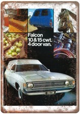 Vintage 1972 Ford Falcon Van Ad Retro Look Metal Sign A8138