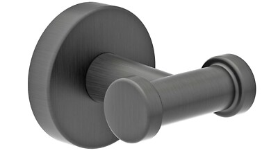 New Symmons 353DRH-MB Dia Matte Black Double Robe Hook  Free US Shipping