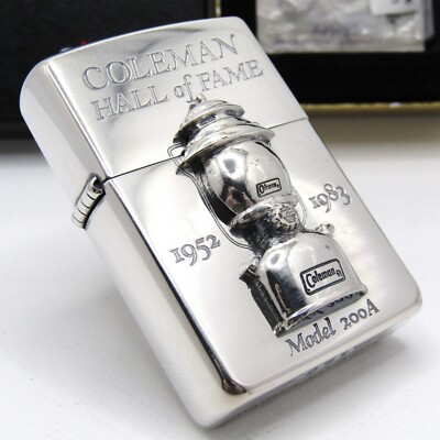 Coleman Hall of Flame Metal Limited Zippo Oil Lighter 1996 Mint