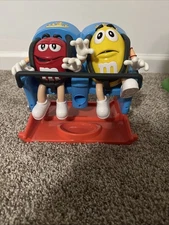 2019 M&Ms Collectible World Roller Coaster Candy Dispenser M&M Red Yellow