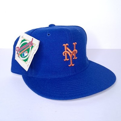 Vintage 90s New York Mets Hat New Era Diamond Pro Model 6 3/4 Wool USA