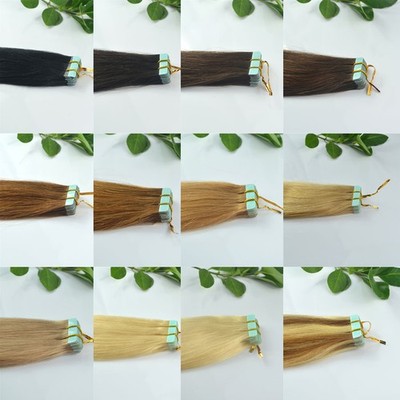Remy AAA Human Hair Tape Extensions 20 Pieces 22 Inch 50g Straight