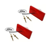 70 Mustang Rear Marker Lights Pair Ford Logo