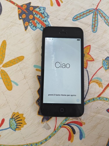 Apple iPhone 5 A1429 Grigio Siderale Nero Black 2212