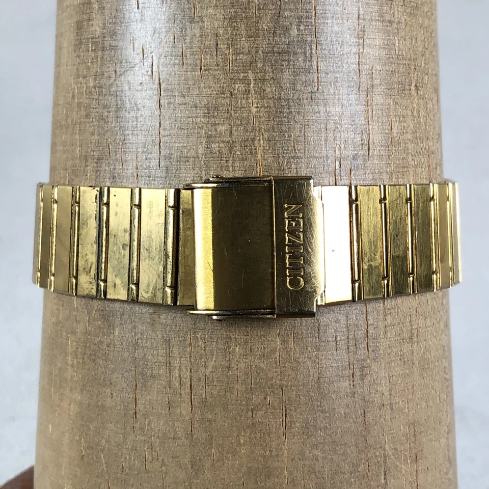 Reloj Citizen Hombre 4031-49141 Moda Tono Dorado Cuarzo Analógico 27mm 7 3/4" De Colección Foto 4 de 4