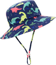 Baby Sun Hat UPF 50 Sun Protective Toddler Bucket Hat Summer Kids Beach Hats Wi