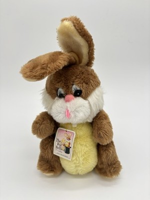 Daekor Pot Belly Bunny Plush 10  Stuffed Animal 1979 Vintage with TAG