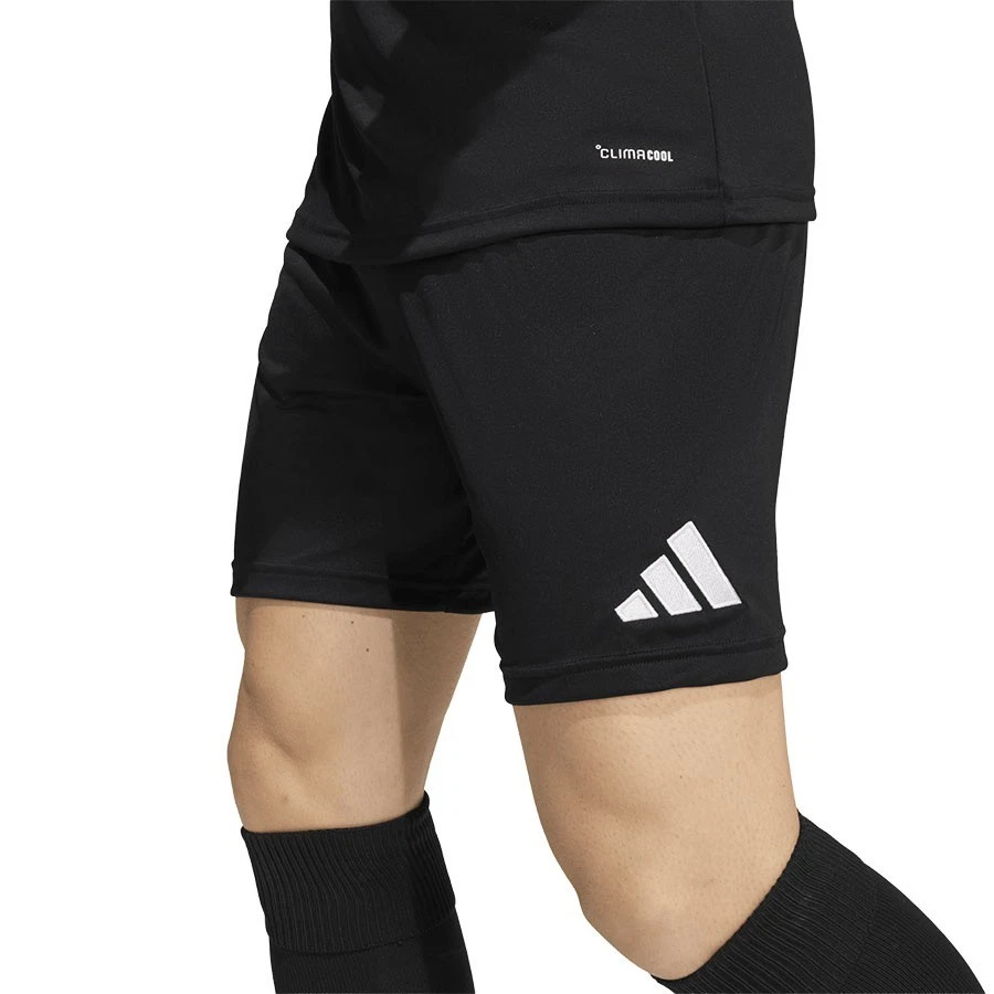 Adidas Mens Entrada 26 Shorts Climacool Sports Football Gym Running Black JZ2521