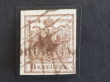 Pismo ręczne. Entw., Müller 3621 a, luźny na 6 krążownikach, brązowy, 1854